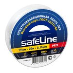 Изолента Safeline, 19 мм, 20 м, белый